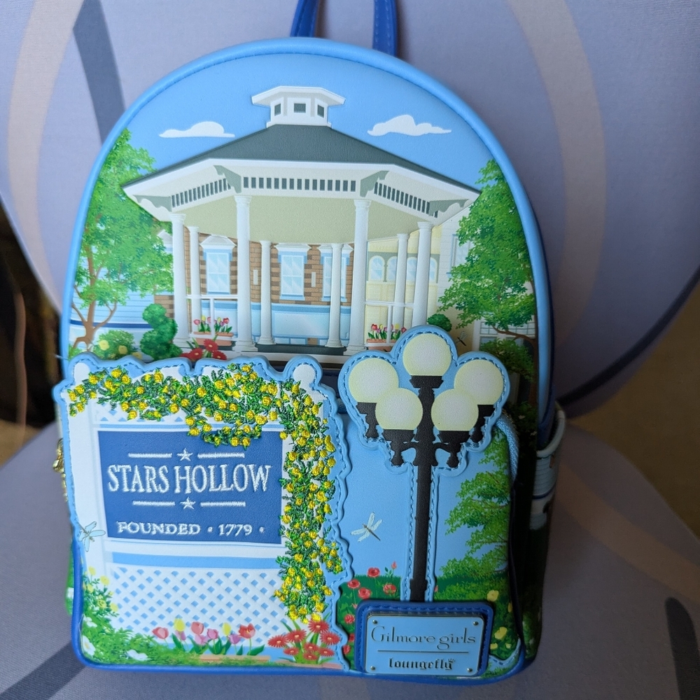 Loungefly Hard Tag Gilmore Girls Stars Hollow Mini Backpack